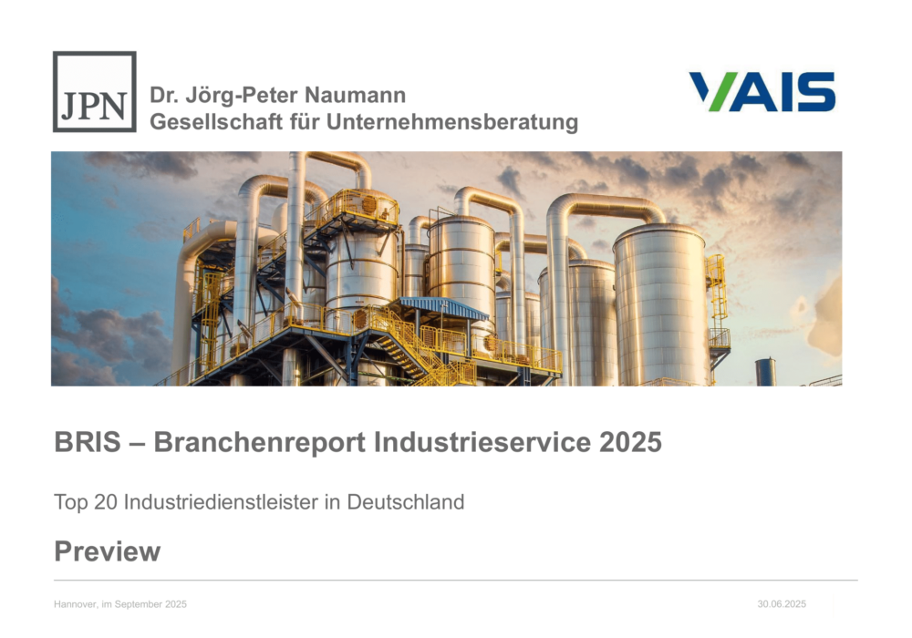 BRIS 2025 Branchenreport Industrieservice TOP 20-Liste