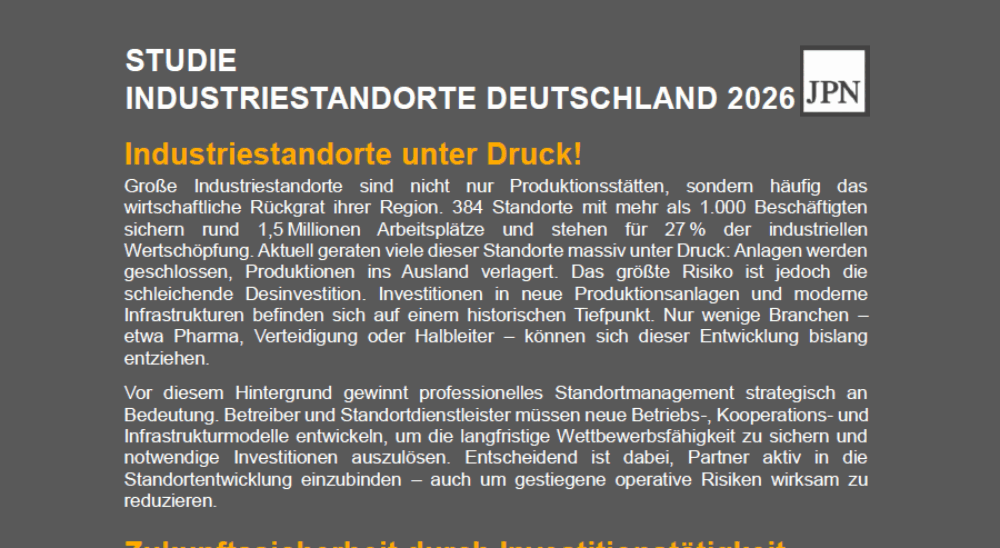 Industriestandorte Deutschland 2026
